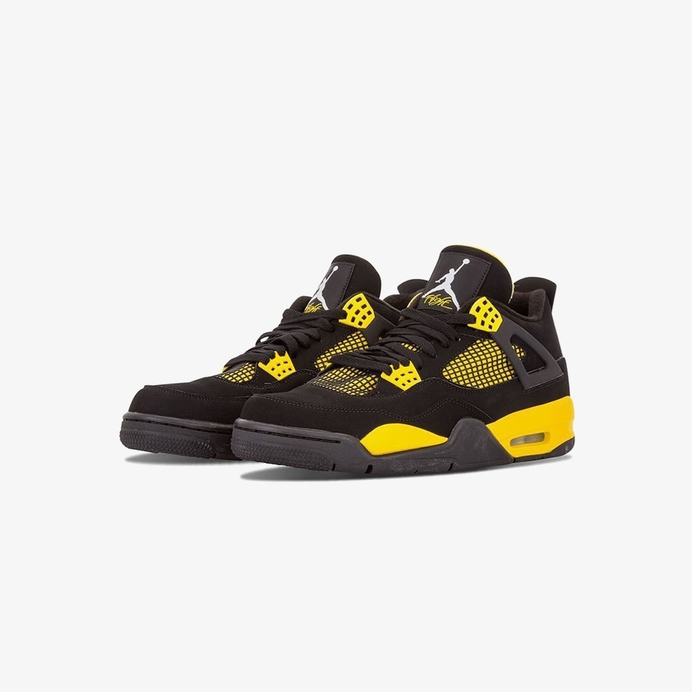 Air Jordan Retro 4 'Black Yellow Thunder'