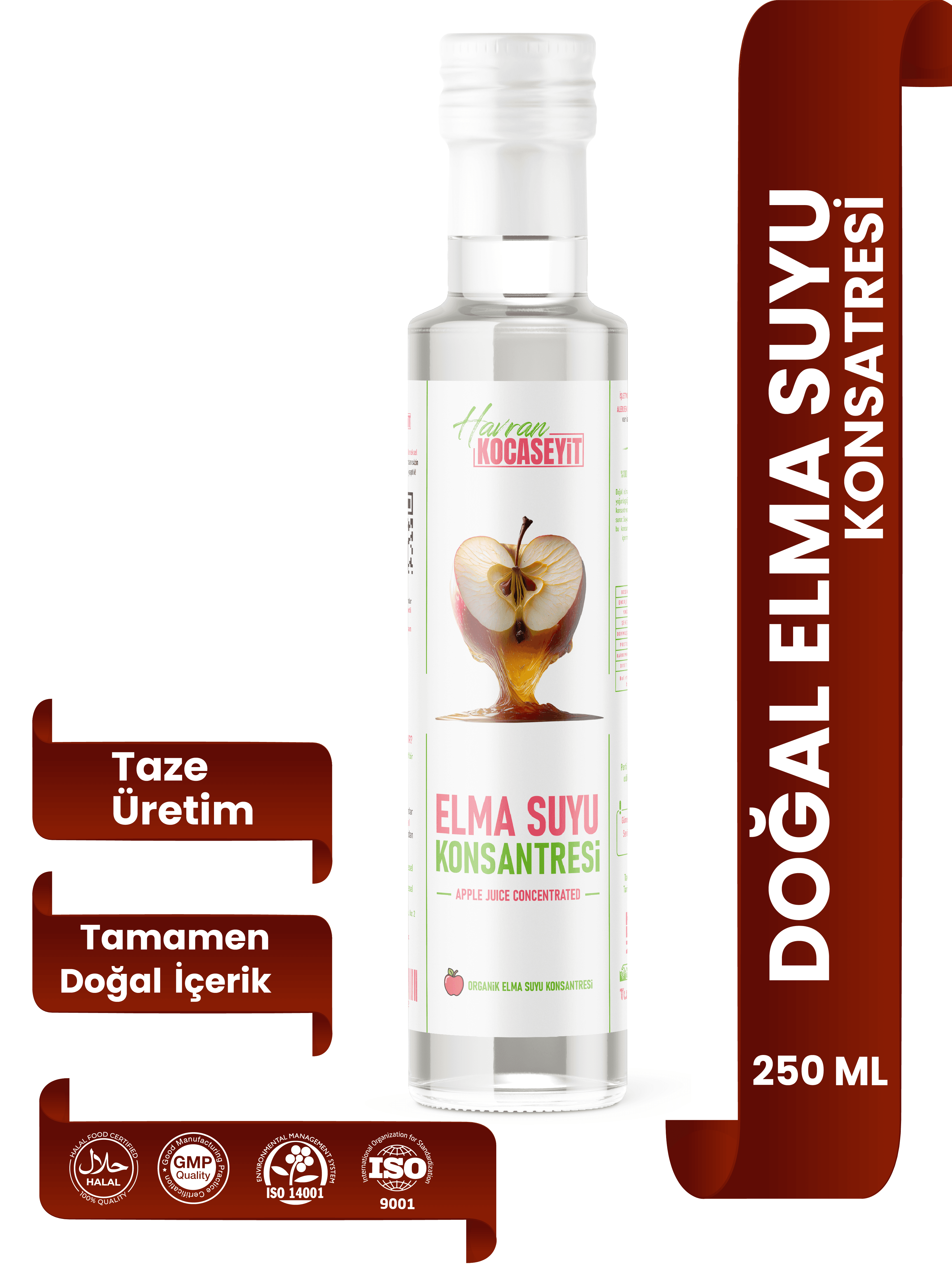 Kocaseyit® Doğal Elma Suyu Konsantresi 250 Ml