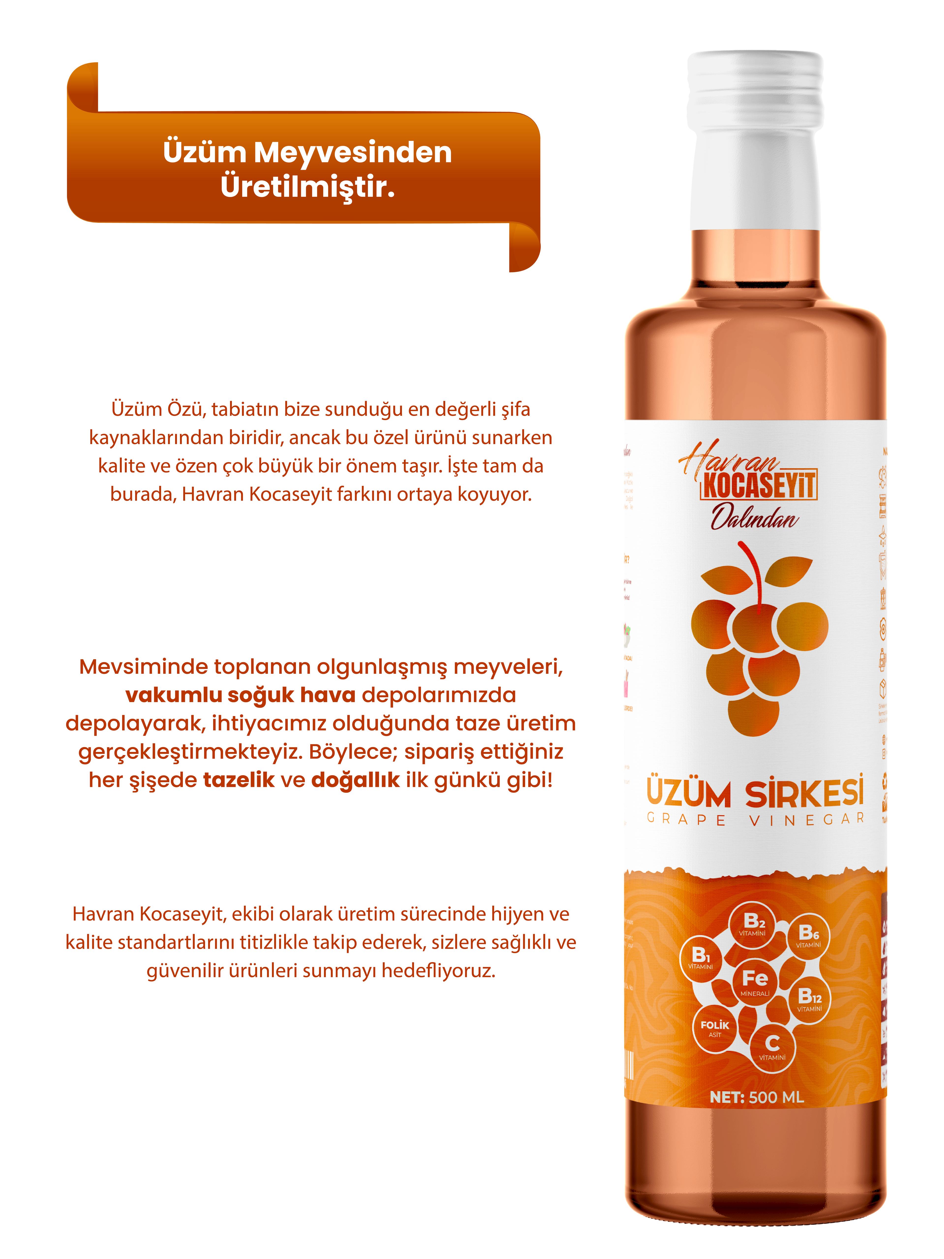 Üzüm Sirkesi 500 Ml