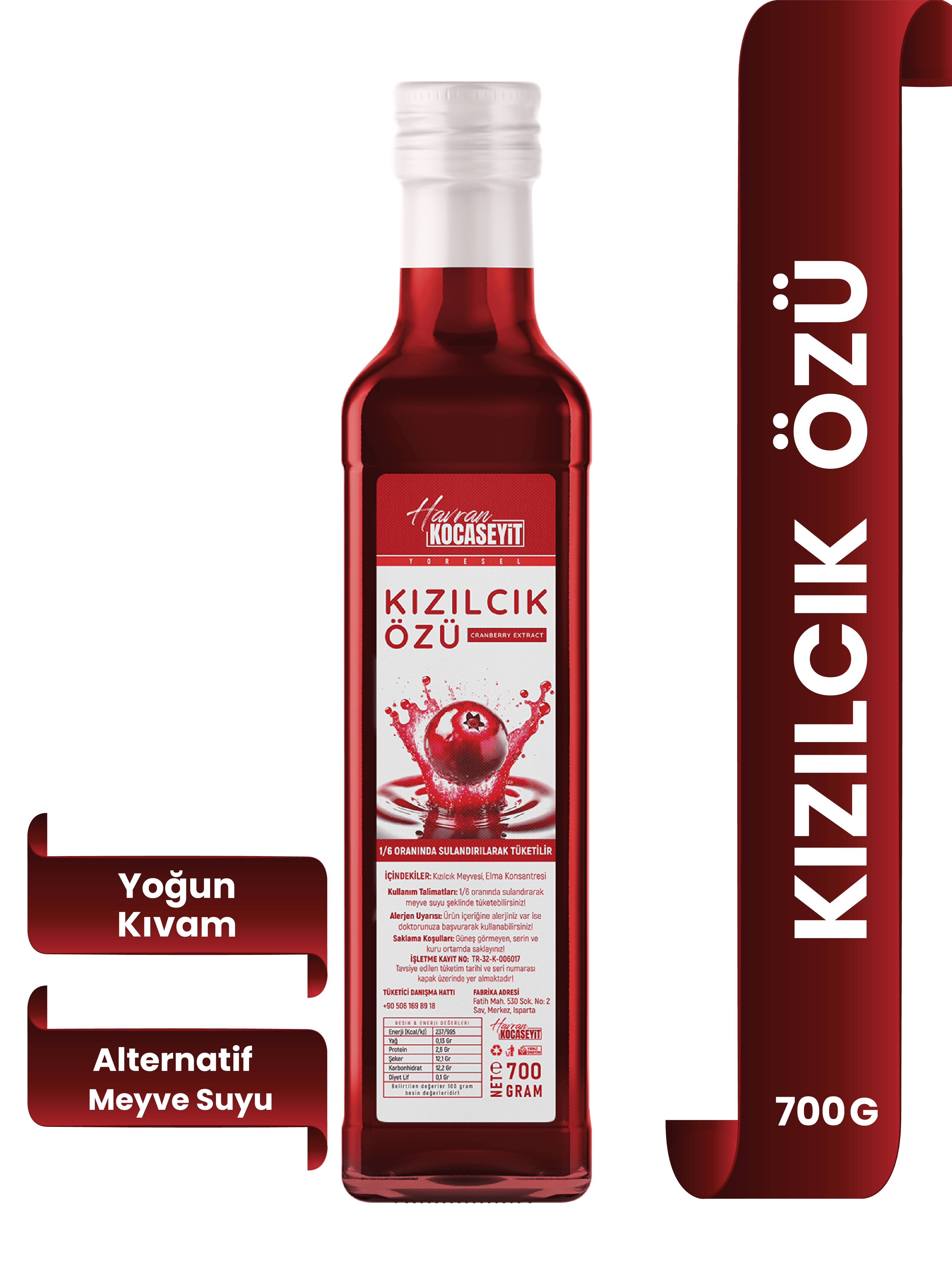 Kızılcık Özü 700 Gr