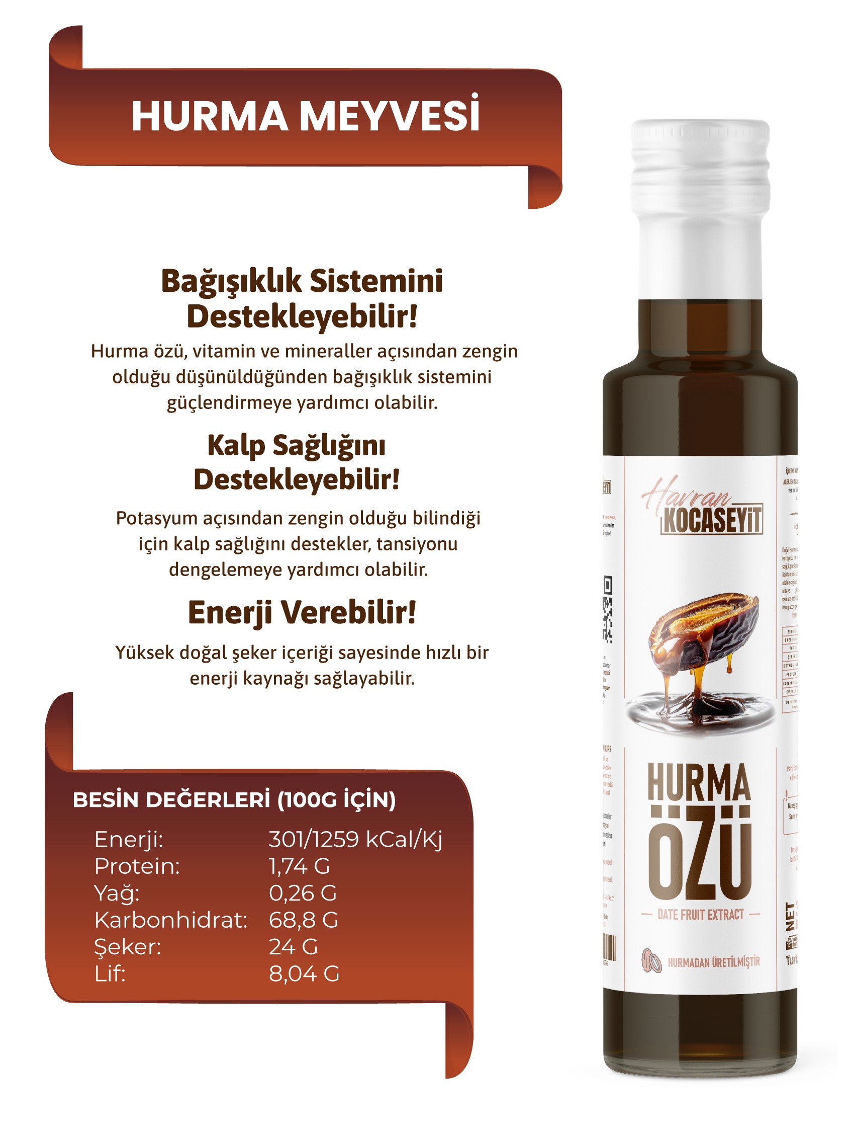 Hurma Özü 350 Gr