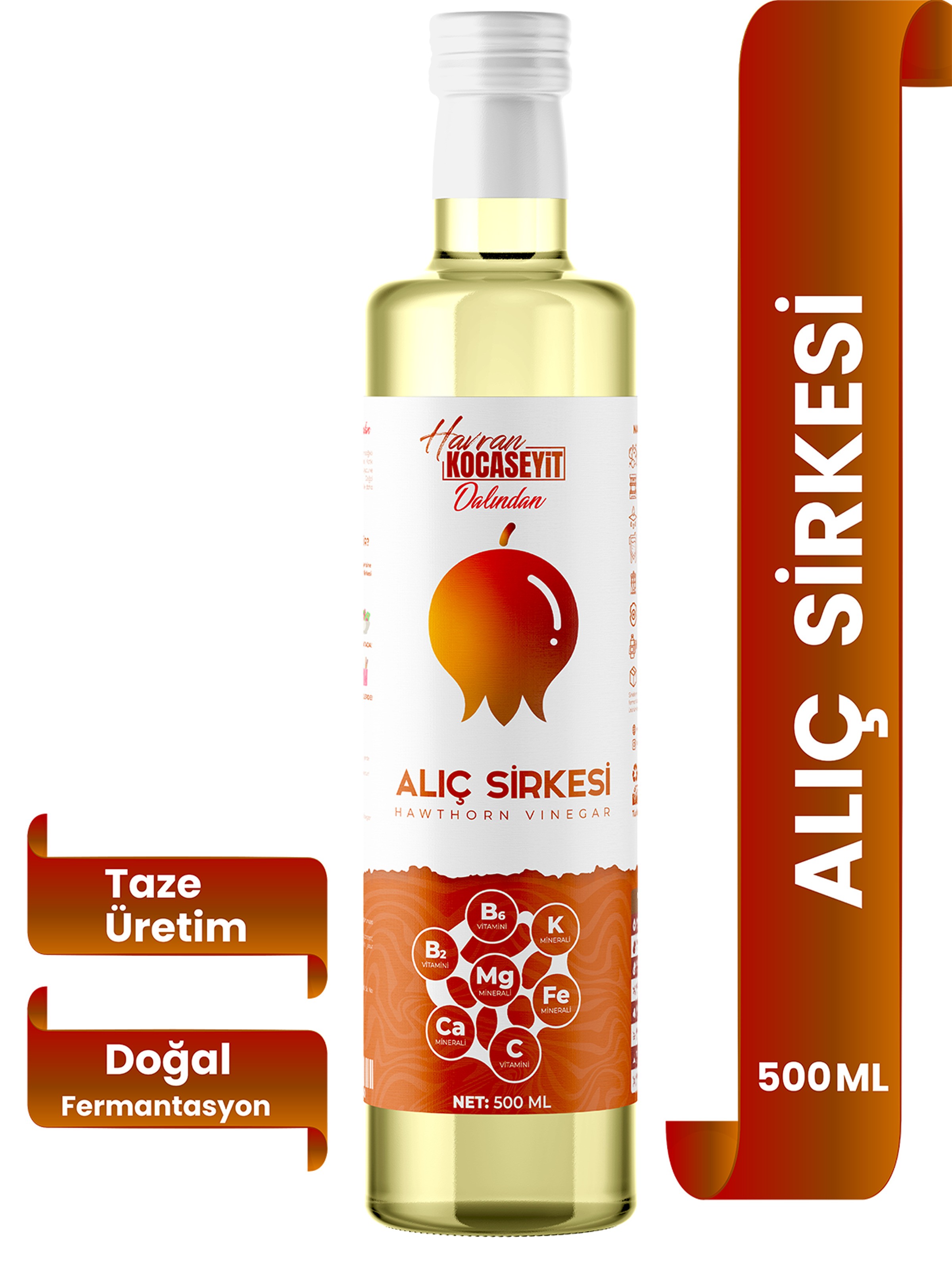 Doğal Alıç Sirkesi 500 Ml