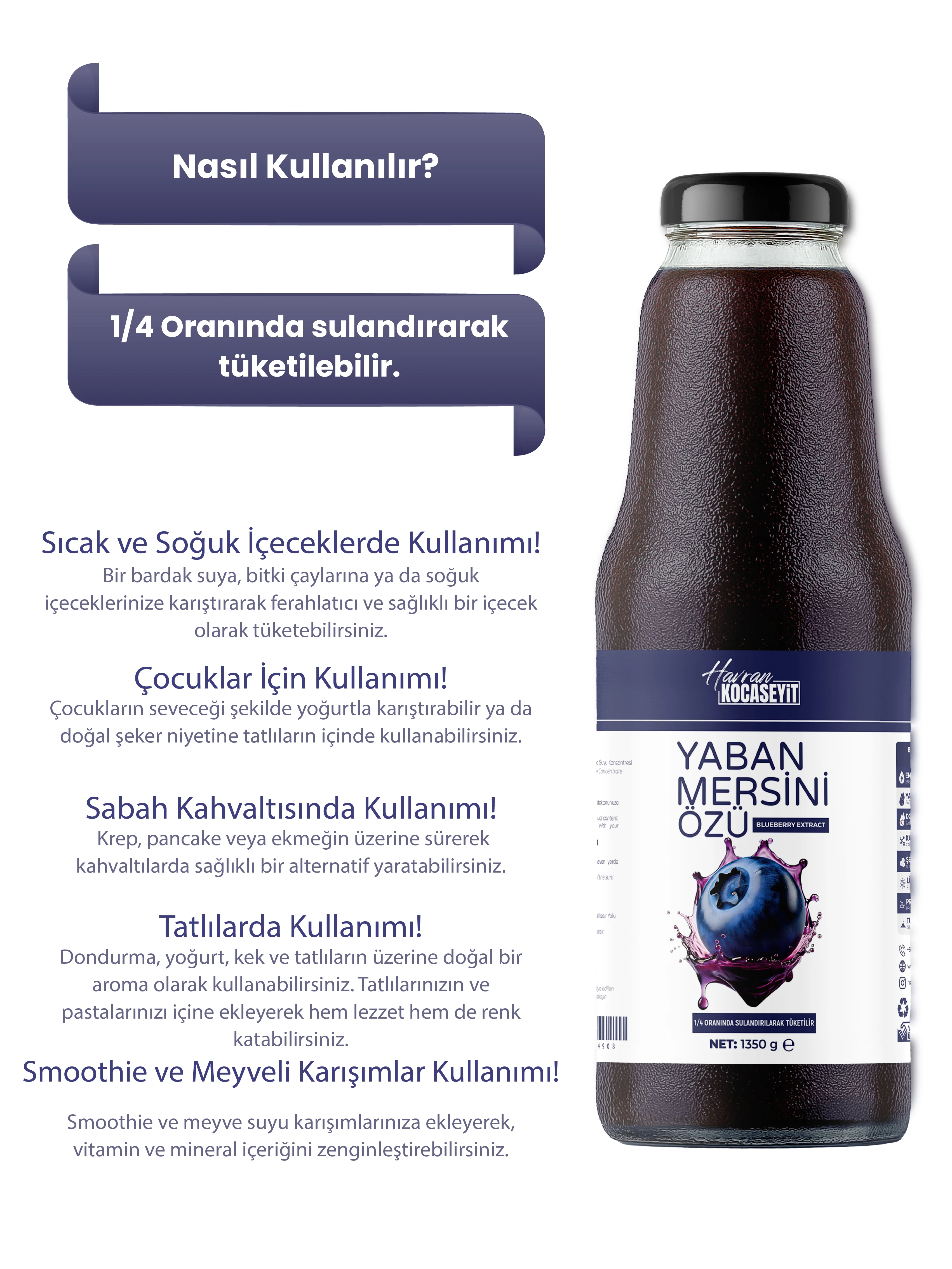 Yaban Mersini Özü 1350 g
