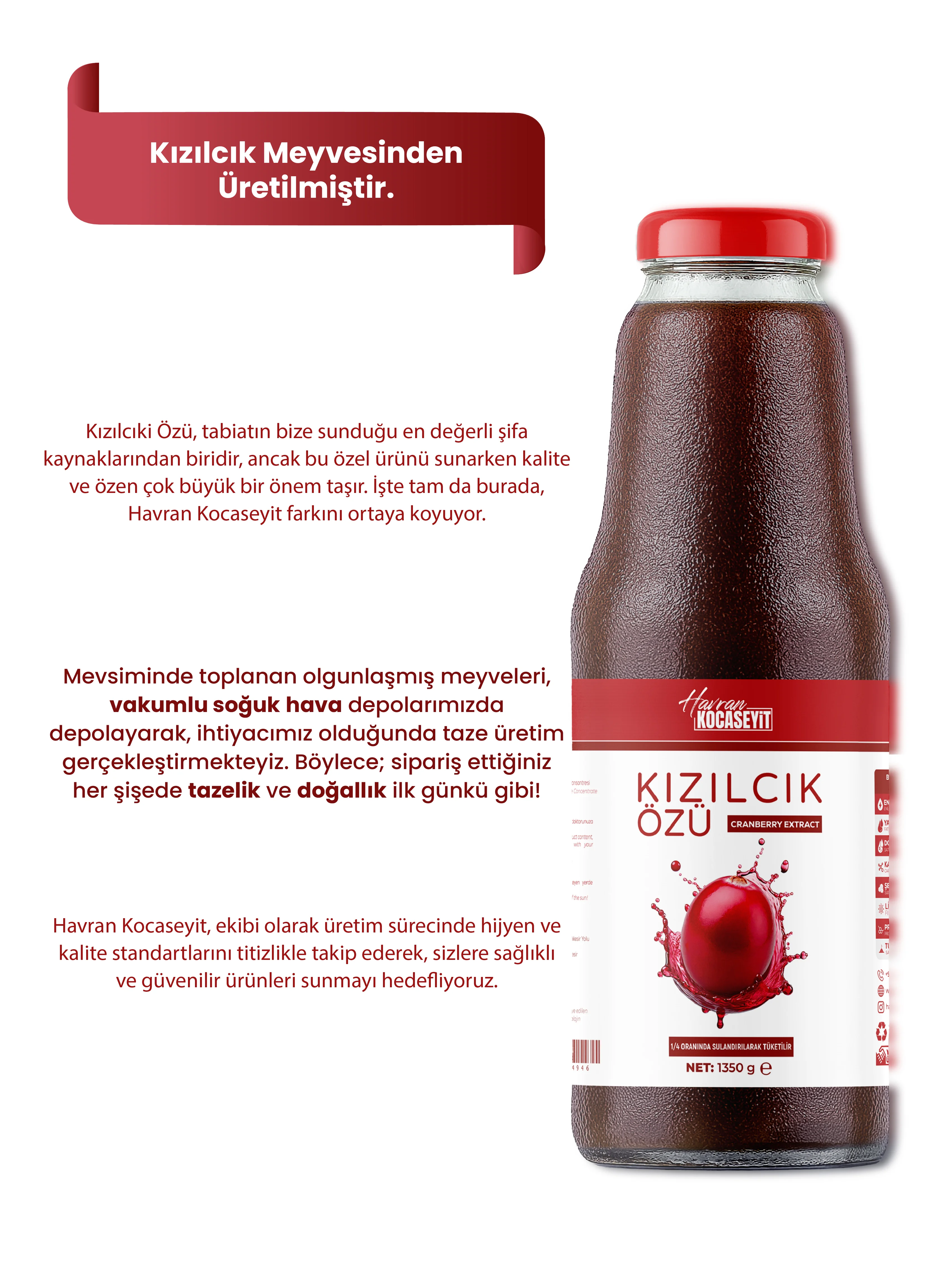 Kızılcık Özü 1350 g