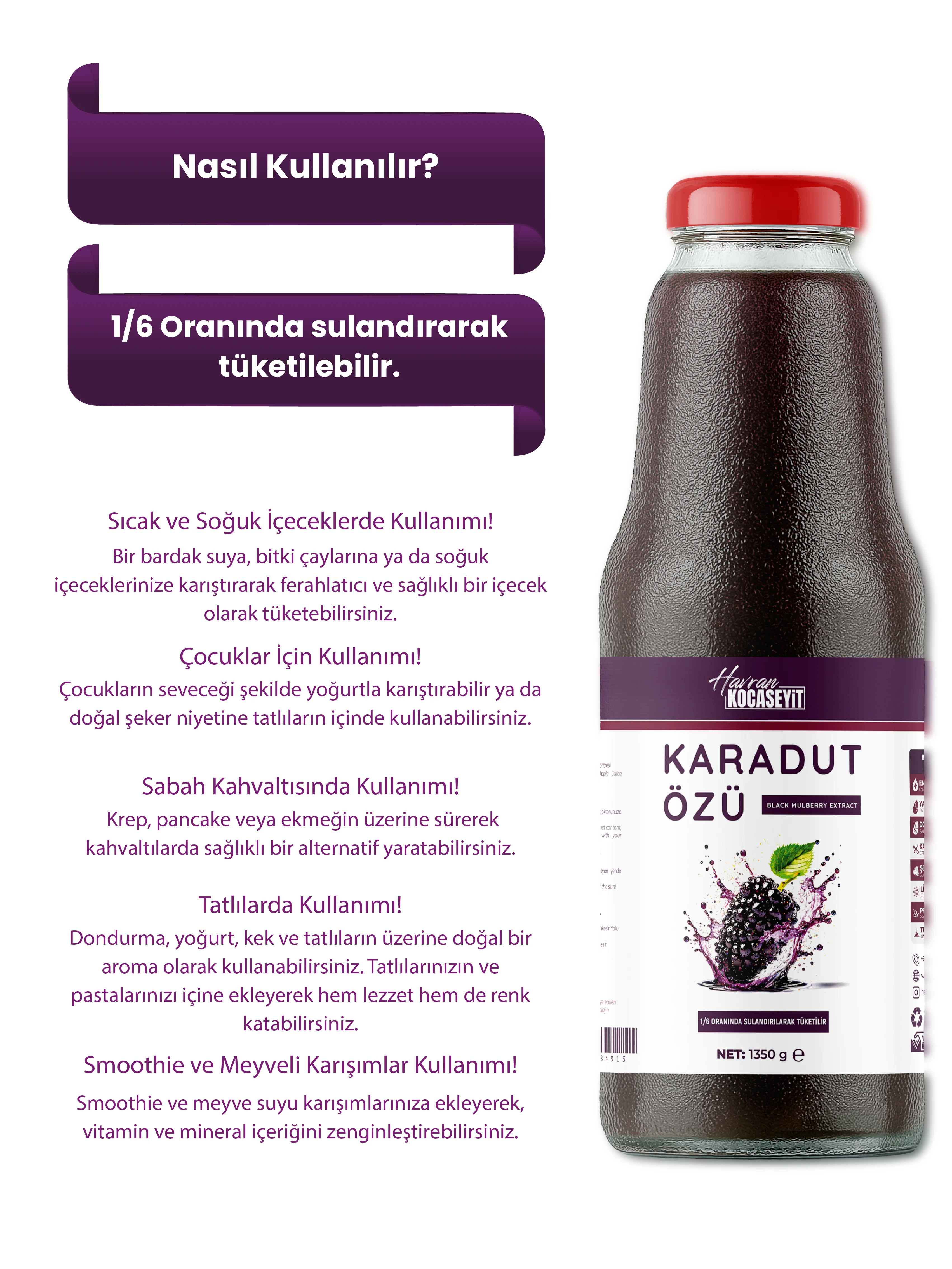 Karadut Özü 1350 g