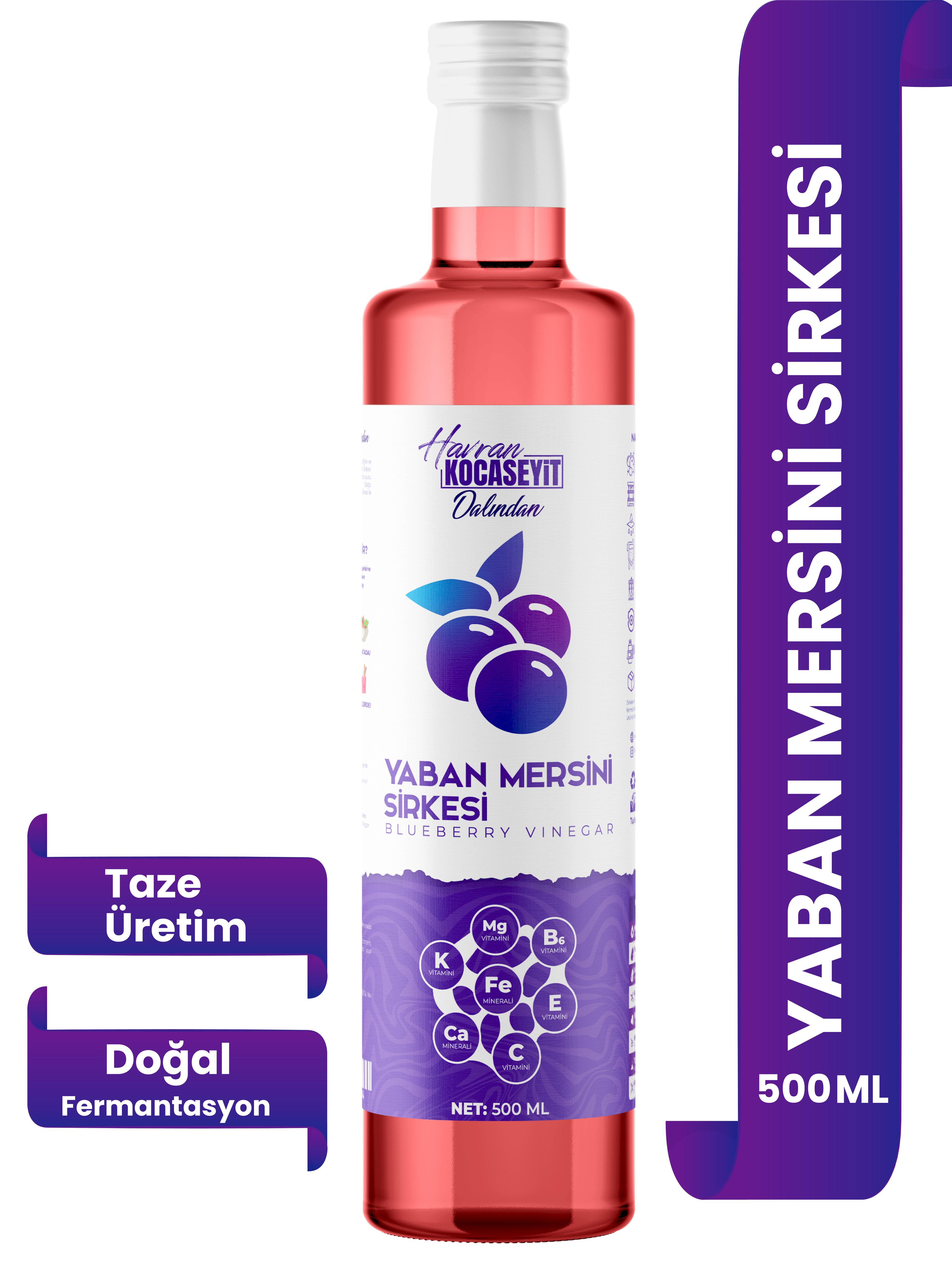 Doğal Antioksidan Yaban Mersini Sirkesi 500 Ml