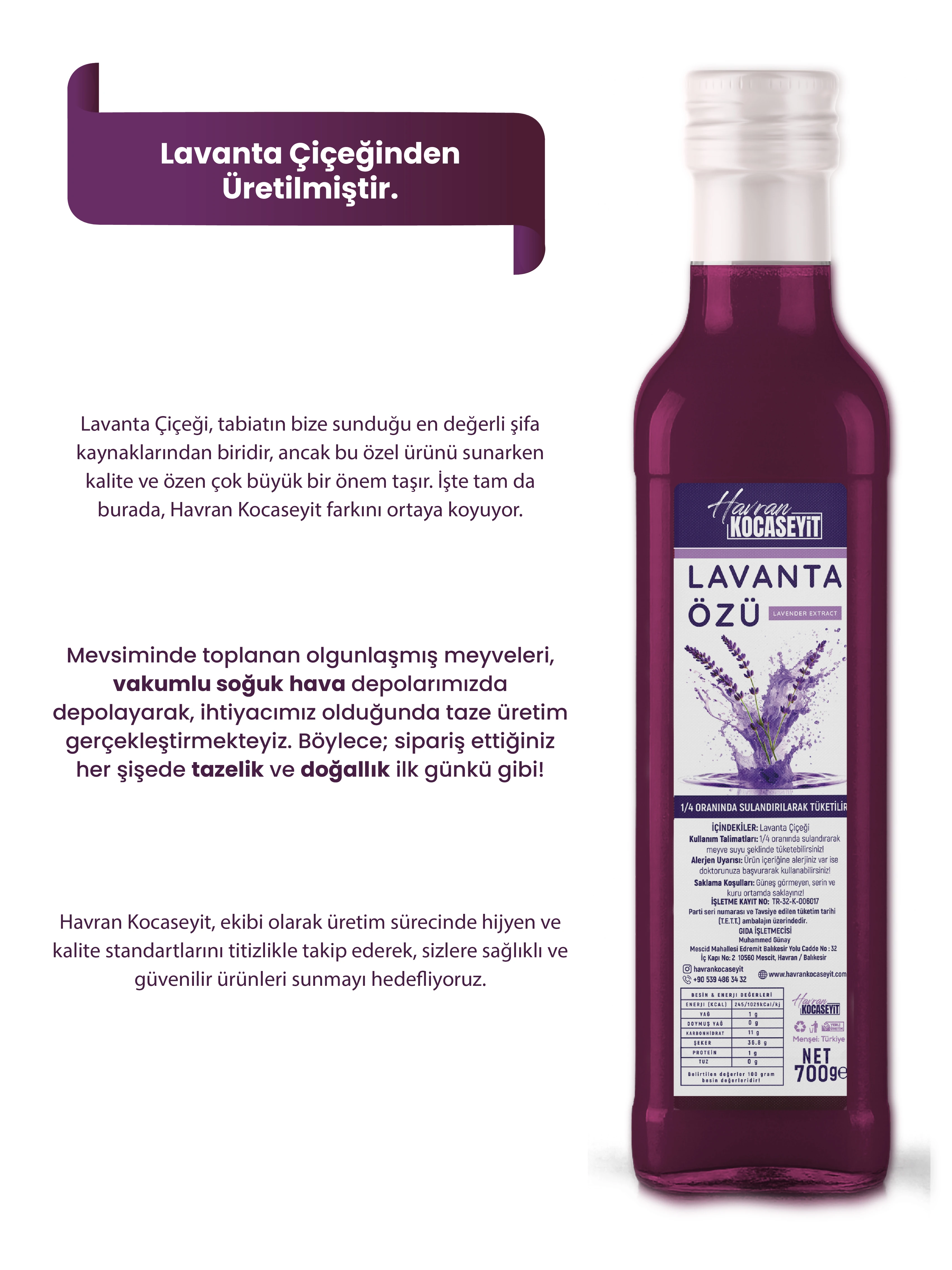 Lavanta Özü 700 g