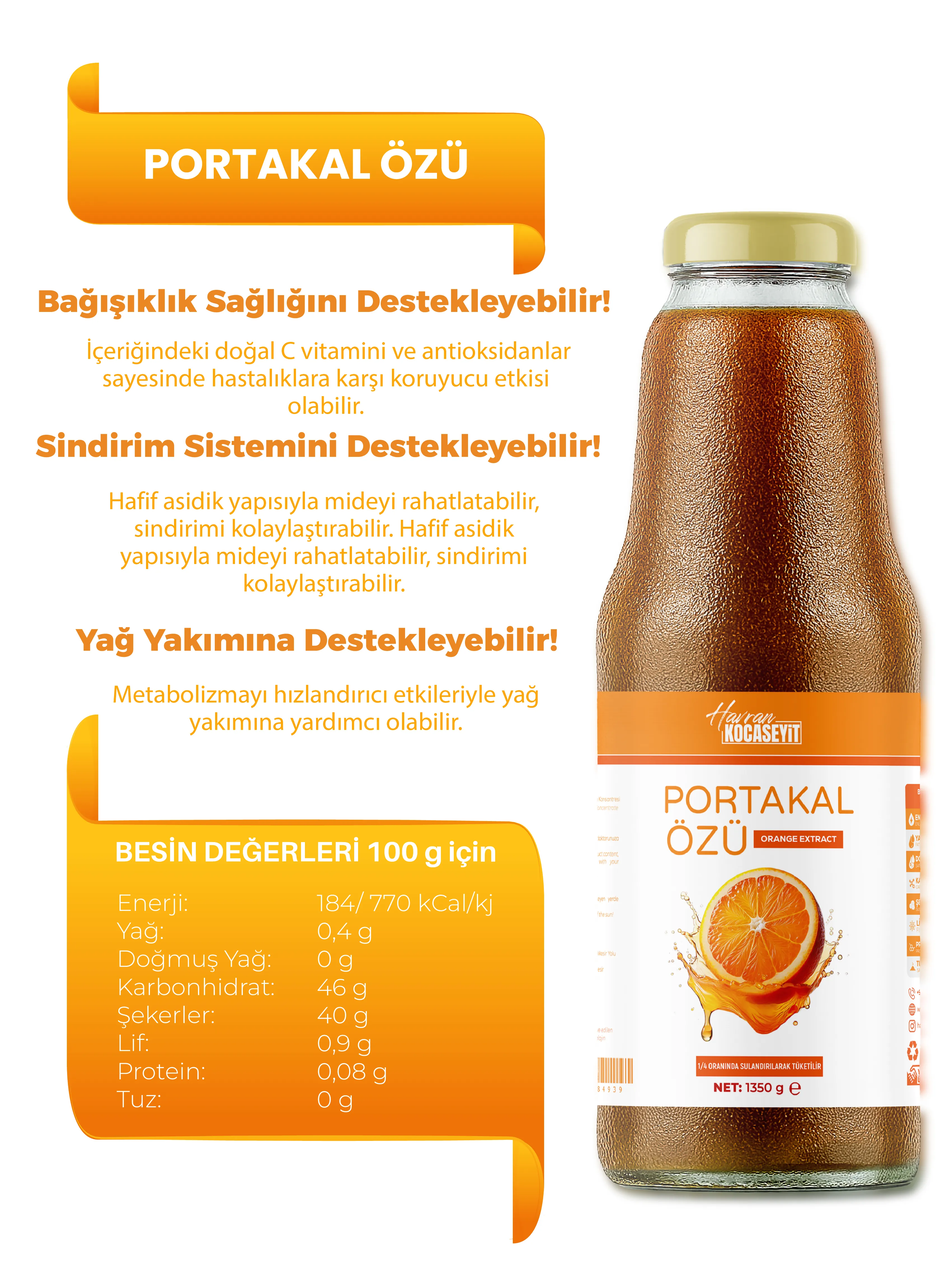 Portakal Özü 1350 g