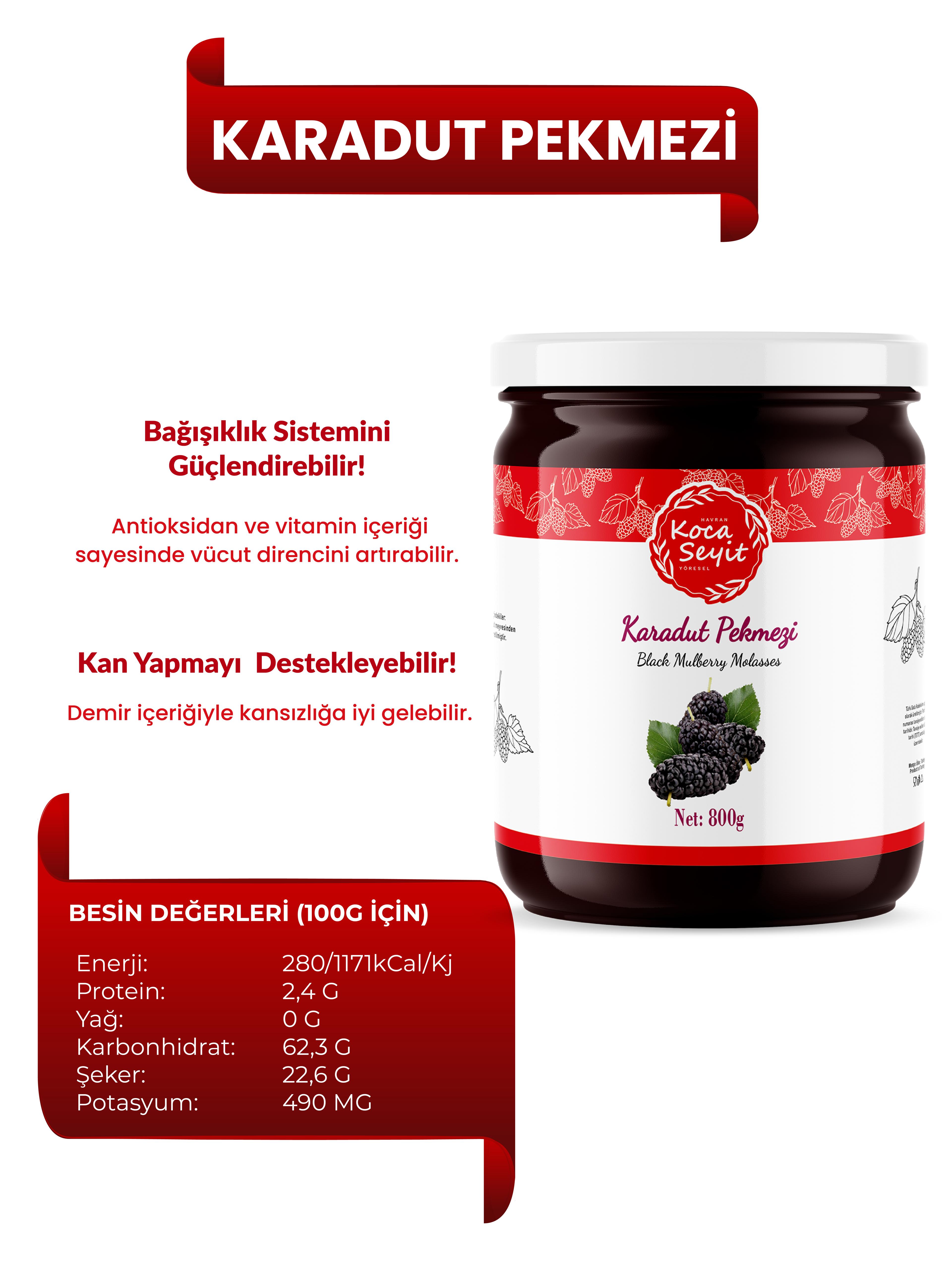 Karadut Pekmezi 800 Gr