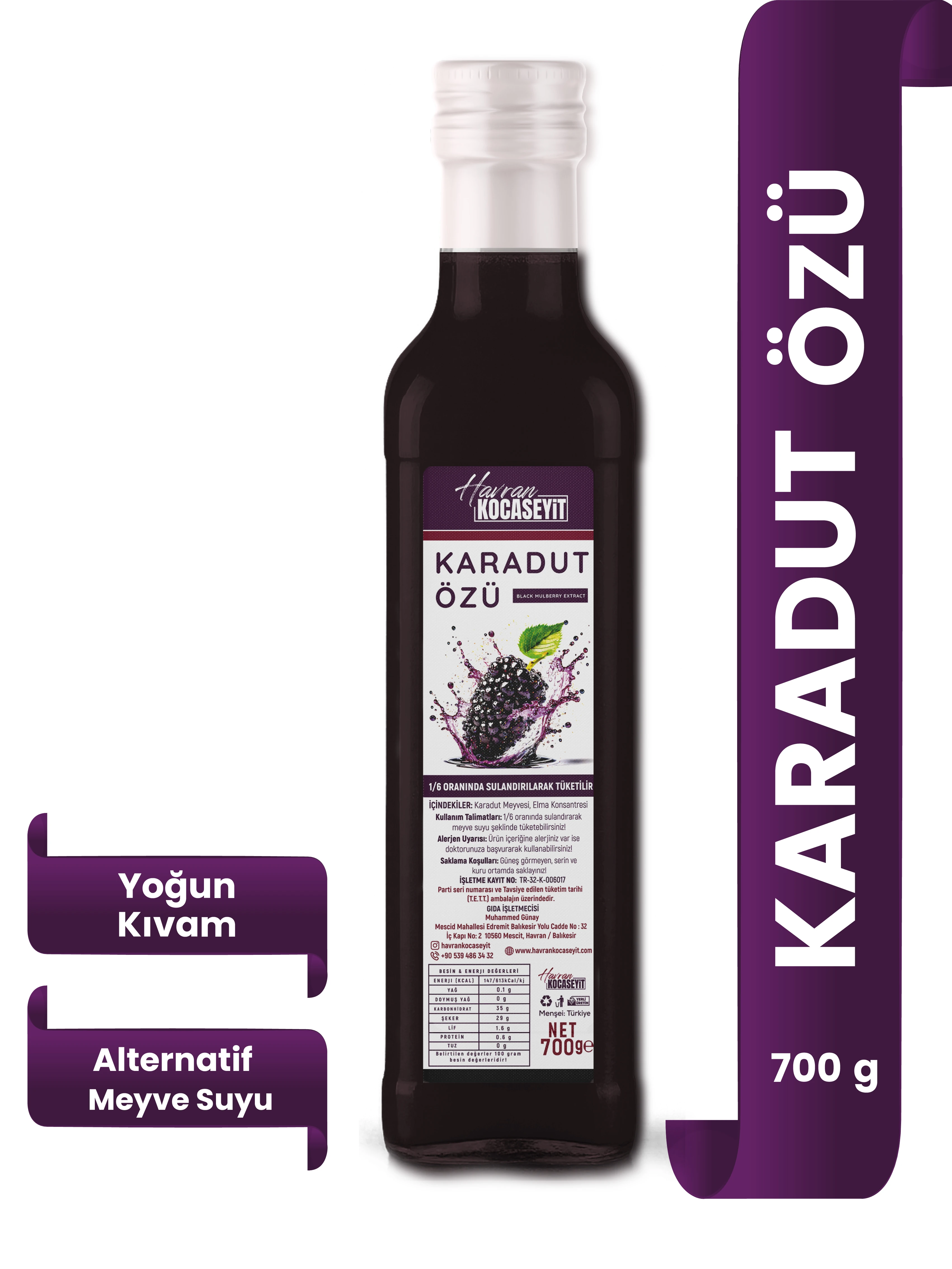 Karadut Özü 700 g