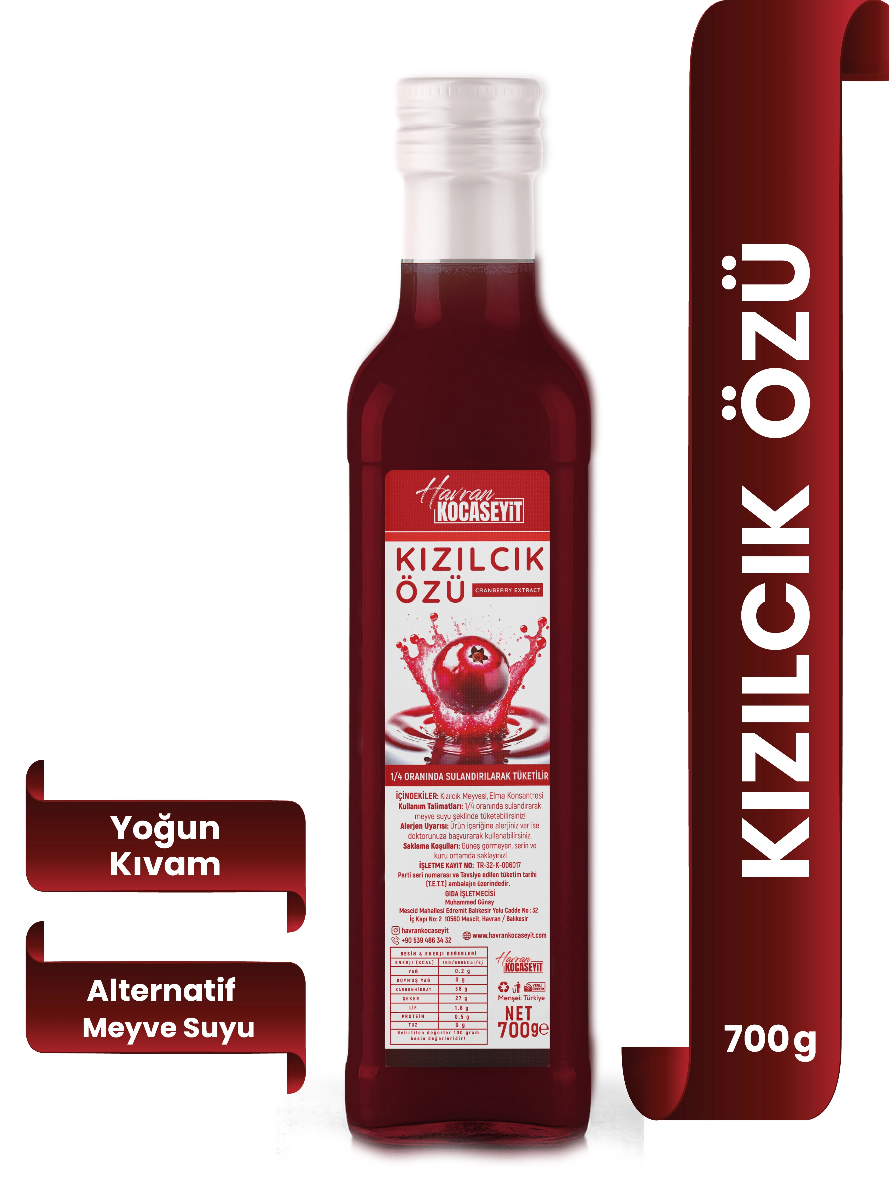 Kızılcık Özü 700 g