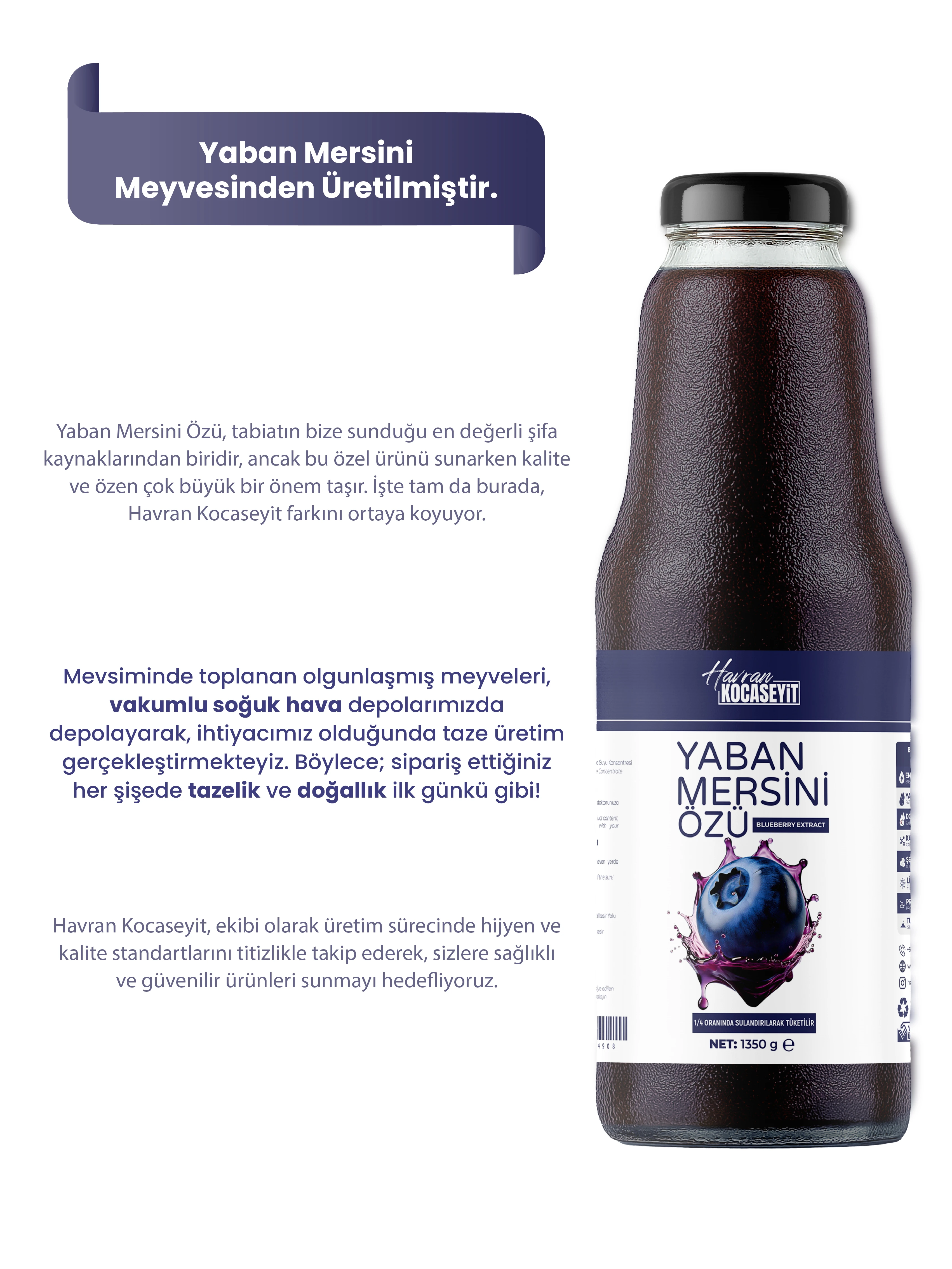 Yaban Mersini Özü 1350 g