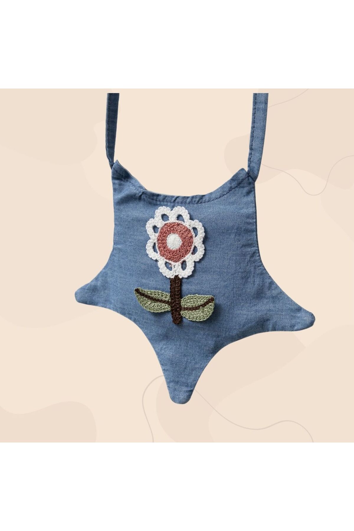 bebek yaka çantalı kız bebek elbisesi
