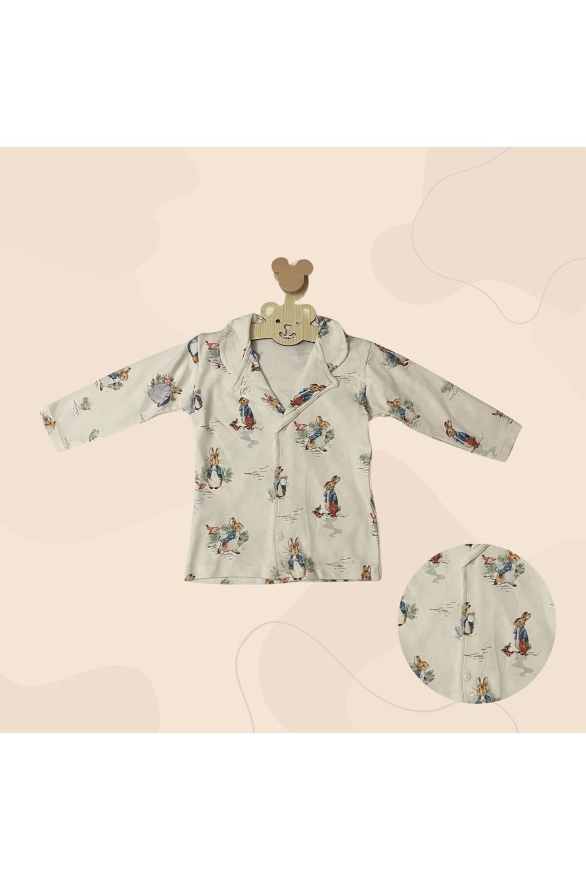 Tavşanlı kız bebek pijama takımı