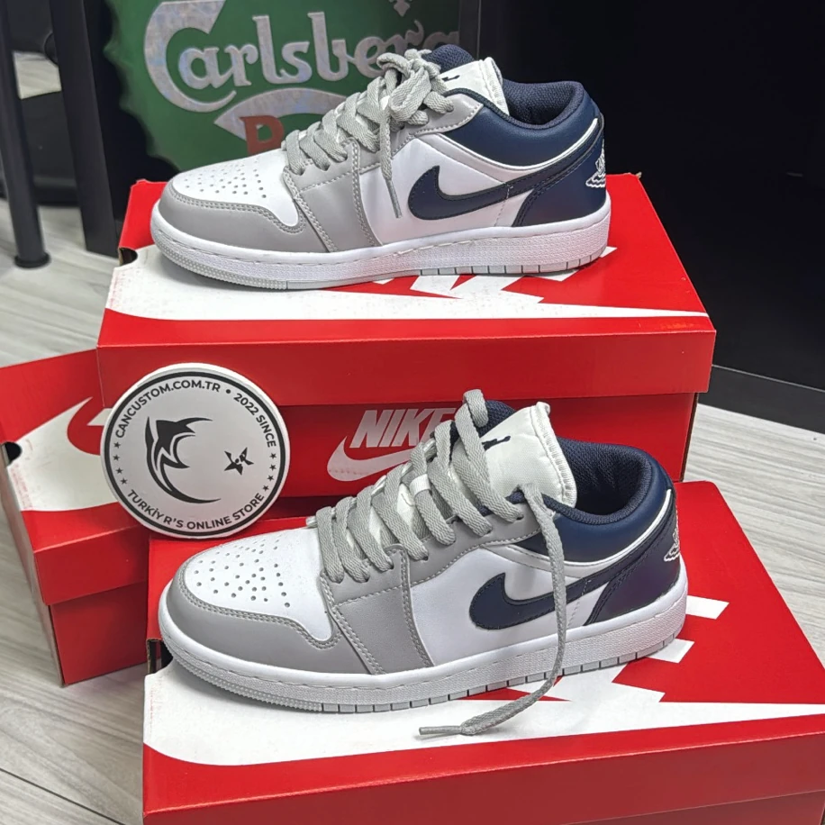 Nike Air Jordan 1 Low - Mavi Gri