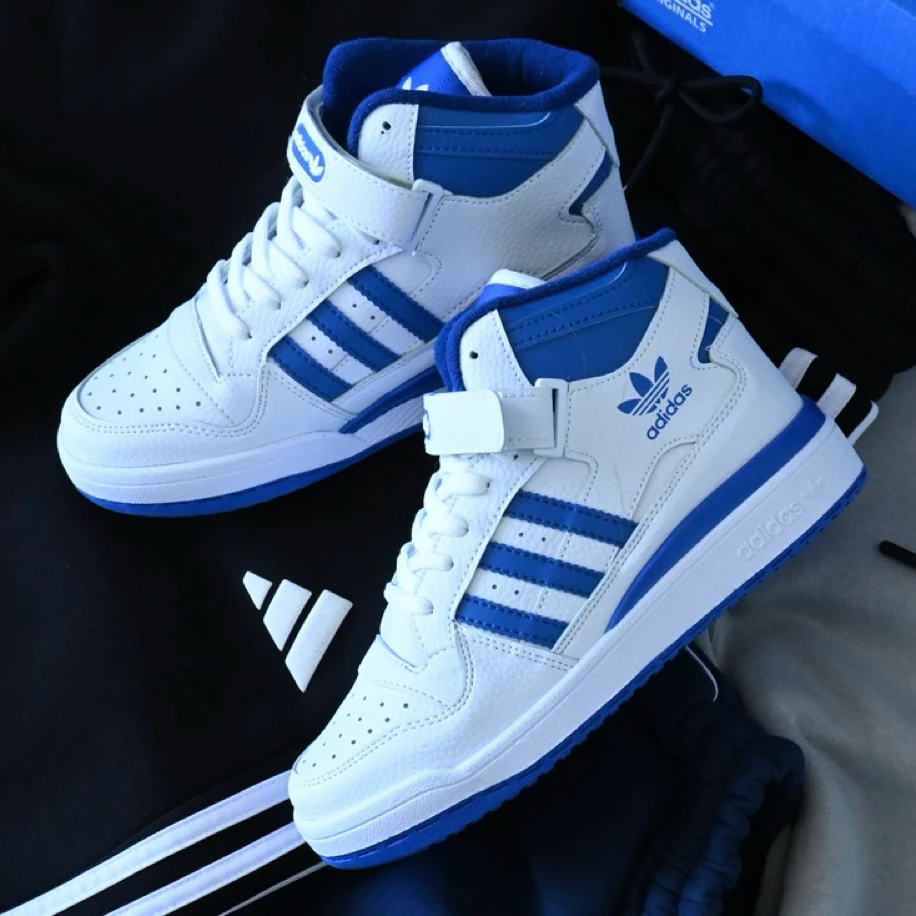 Adidas Forum Low Mid - Beyaz Mavi