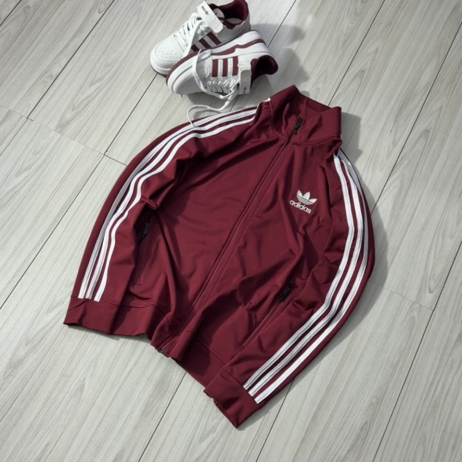 Adidas Regular Ceket - Bordo