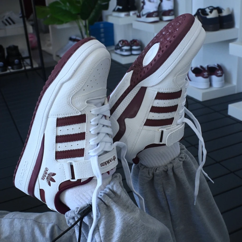 Adidas Forum Low - Beyaz Bordo görsel 2
