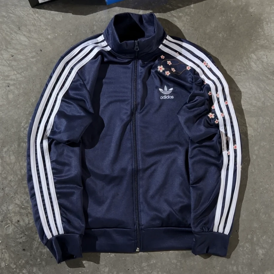 Premium Regular Sakura Adidas Ceket - Lacivert
