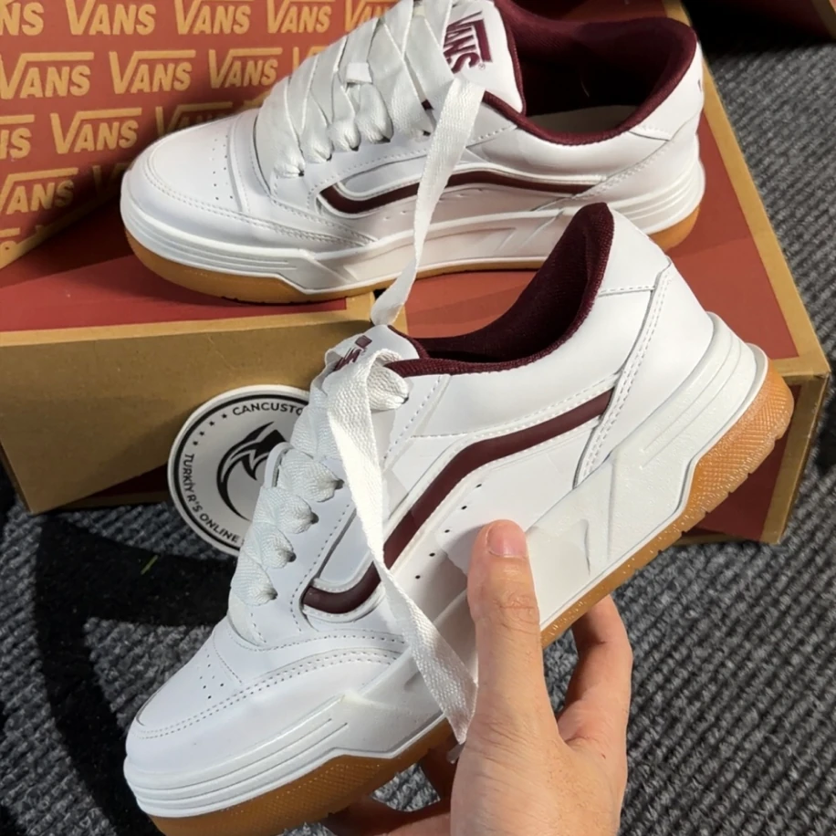 Vans Hylane - Beyaz Bordo görsel 4