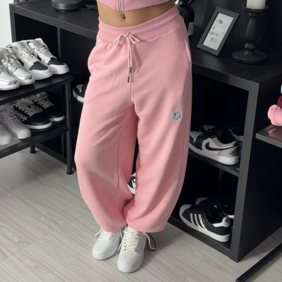 Premium Ayarlanabilir Paça Oversize Eşofman - Pembe görsel 3
