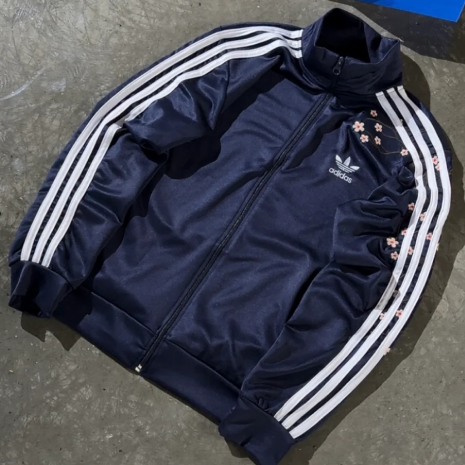 Premium Regular Sakura Adidas Ceket - Lacivert görsel 3