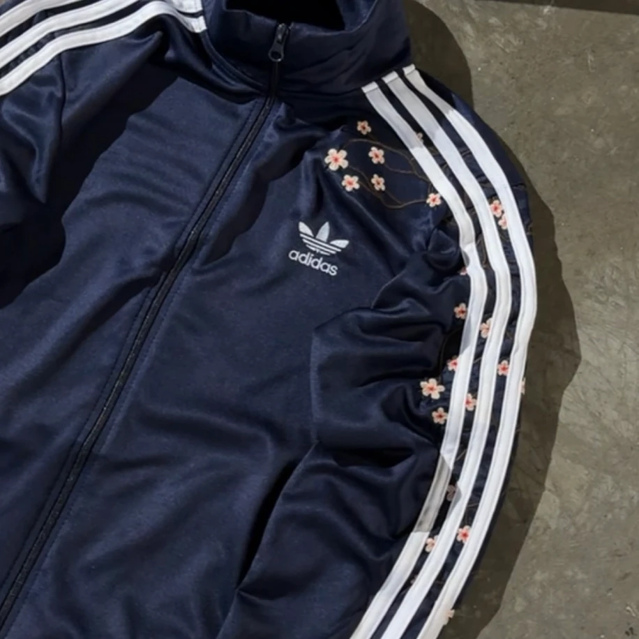 Premium Regular Sakura Adidas Ceket - Lacivert görsel 2