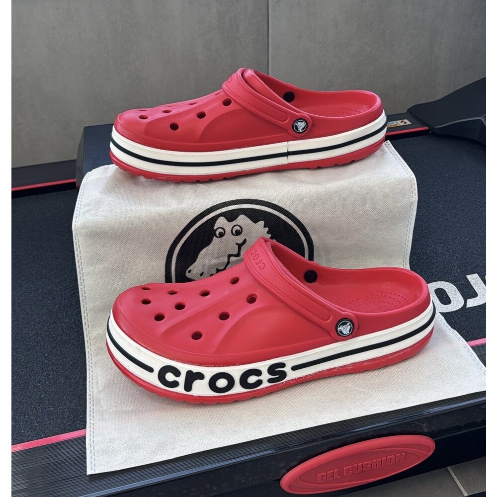 Crocs Terlik - Kırmızı Beyaz