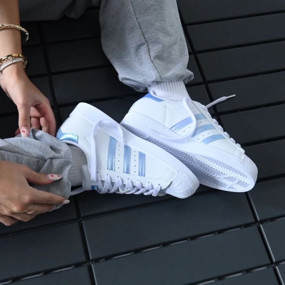 Adidas Süperstar - Reflektörlü Mavi Bebe Mavisi görsel 3