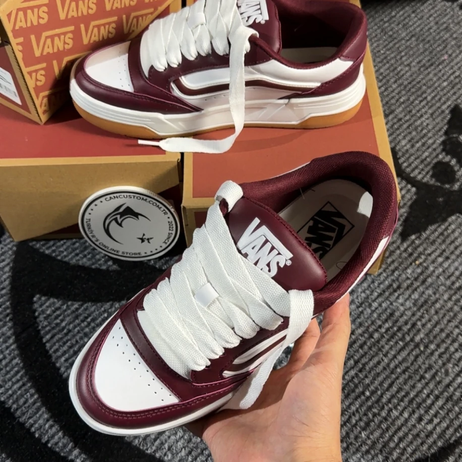 Vans Hylane - Bordo Beyaz görsel 3