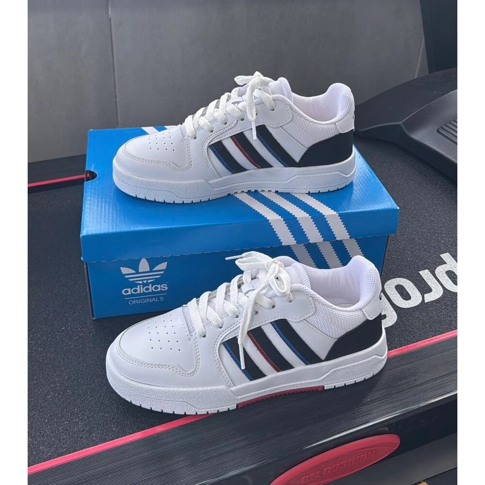 Adidas Bandes - Beyaz Siyah Kırmızı