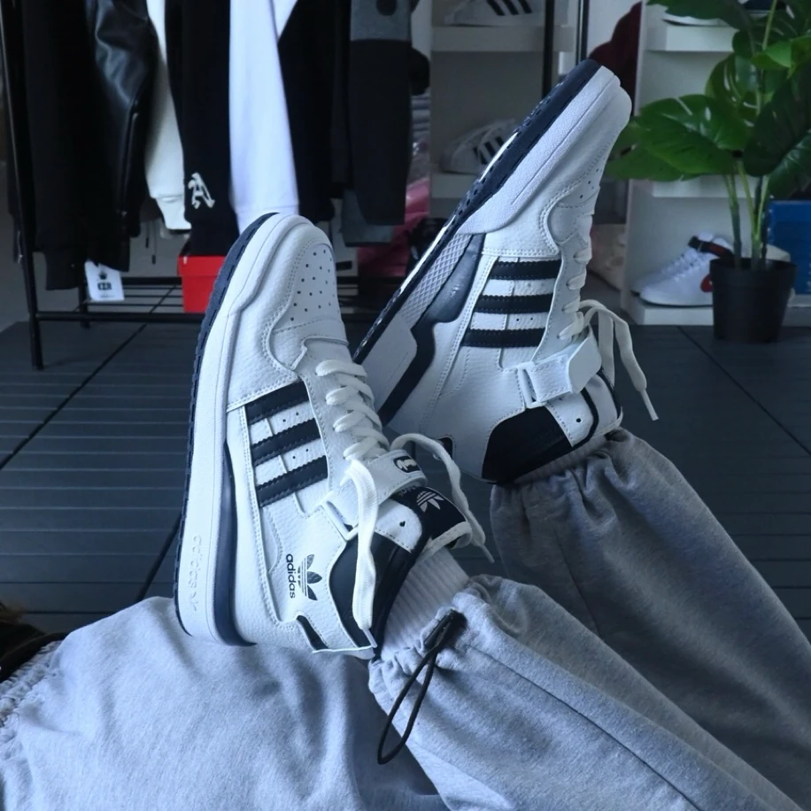 Adidas Forum Low Mid - Beyaz Lacivert görsel 2