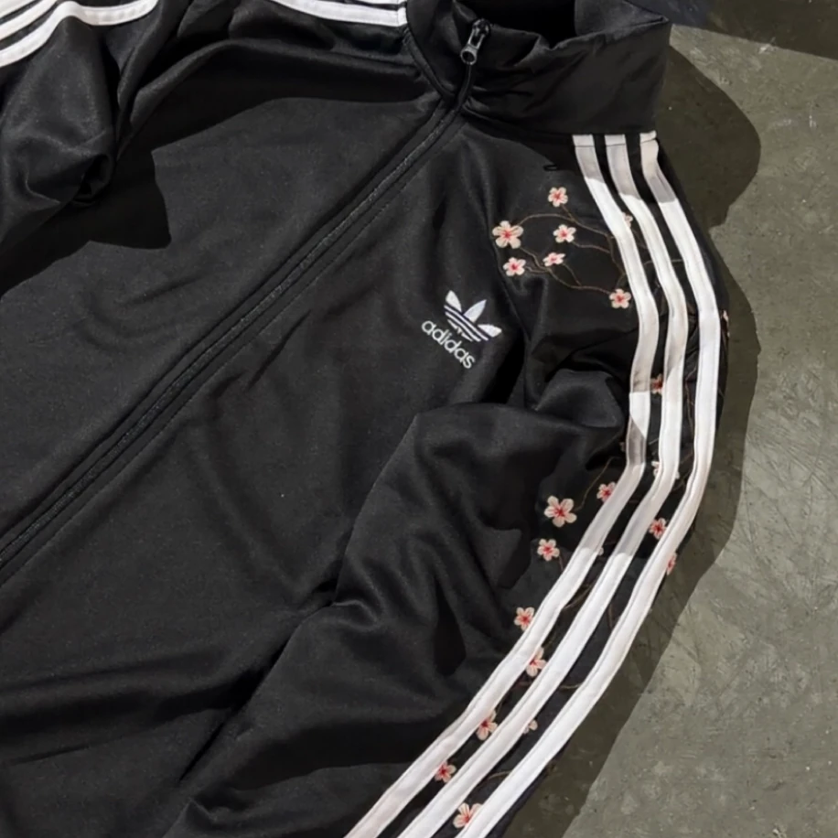 Premium Regular Sakura Adidas Ceket - Siyah görsel 2