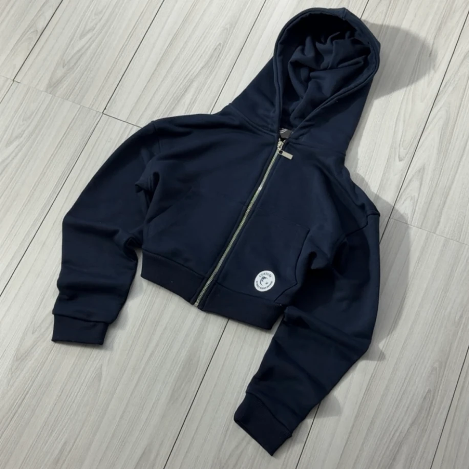 Premium Oversize Crop Ceket - Lacivert görsel 2