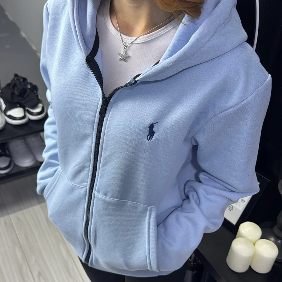 Polo Unisex Ceket - Bebe Mavisi görsel 3