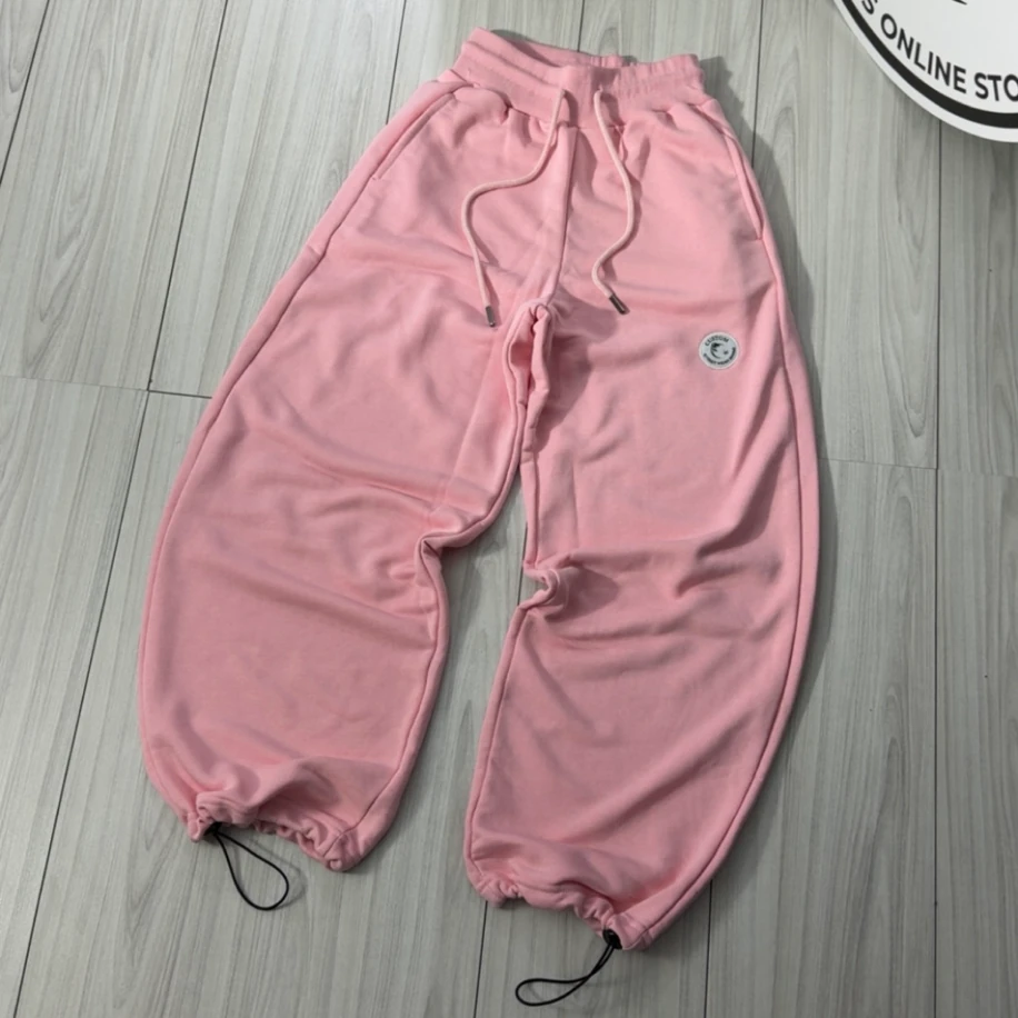 Premium Ayarlanabilir Paça Oversize Eşofman - Pembe görsel 2
