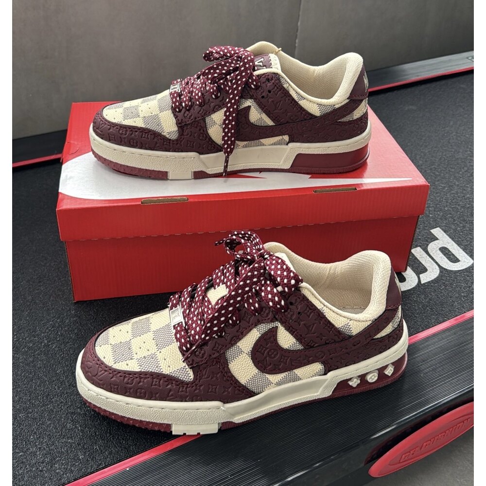 Nike Dunk Lous Vuitton - Bordo