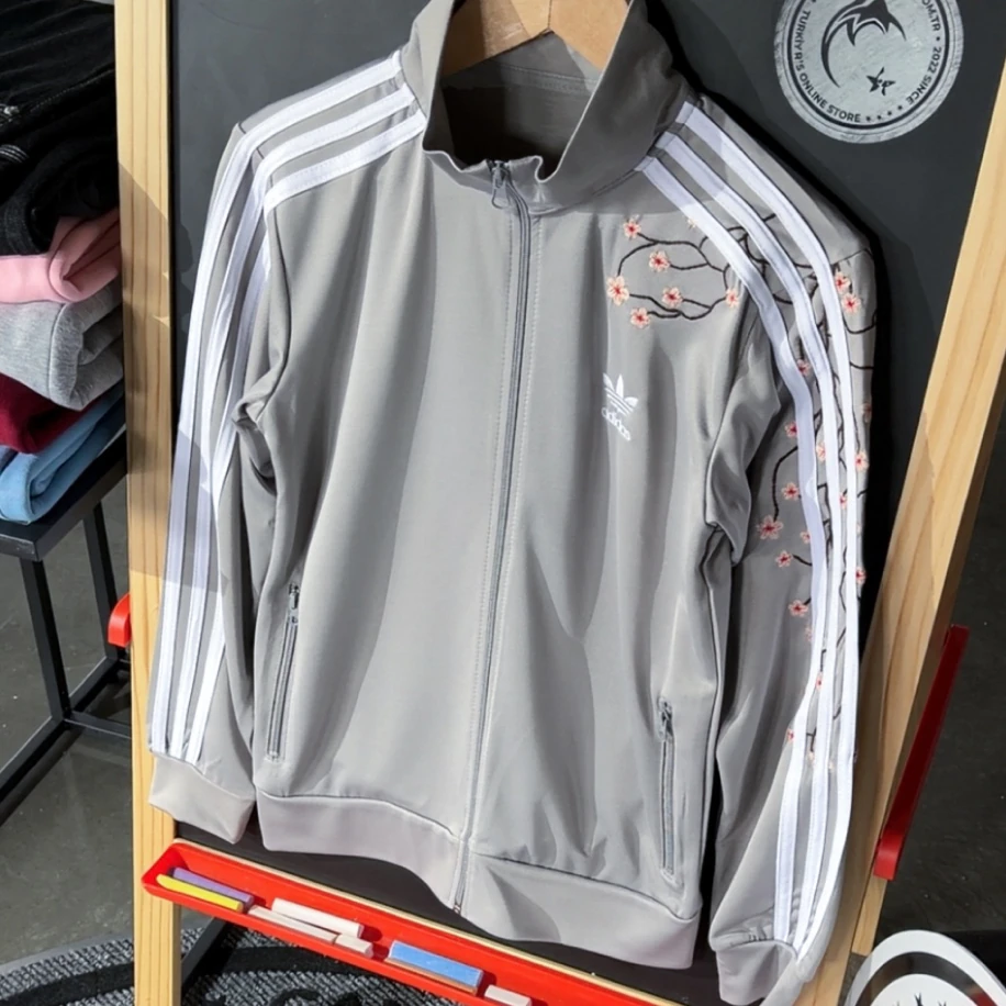 Sakura Premium Regular Adidas Ceket - Gri