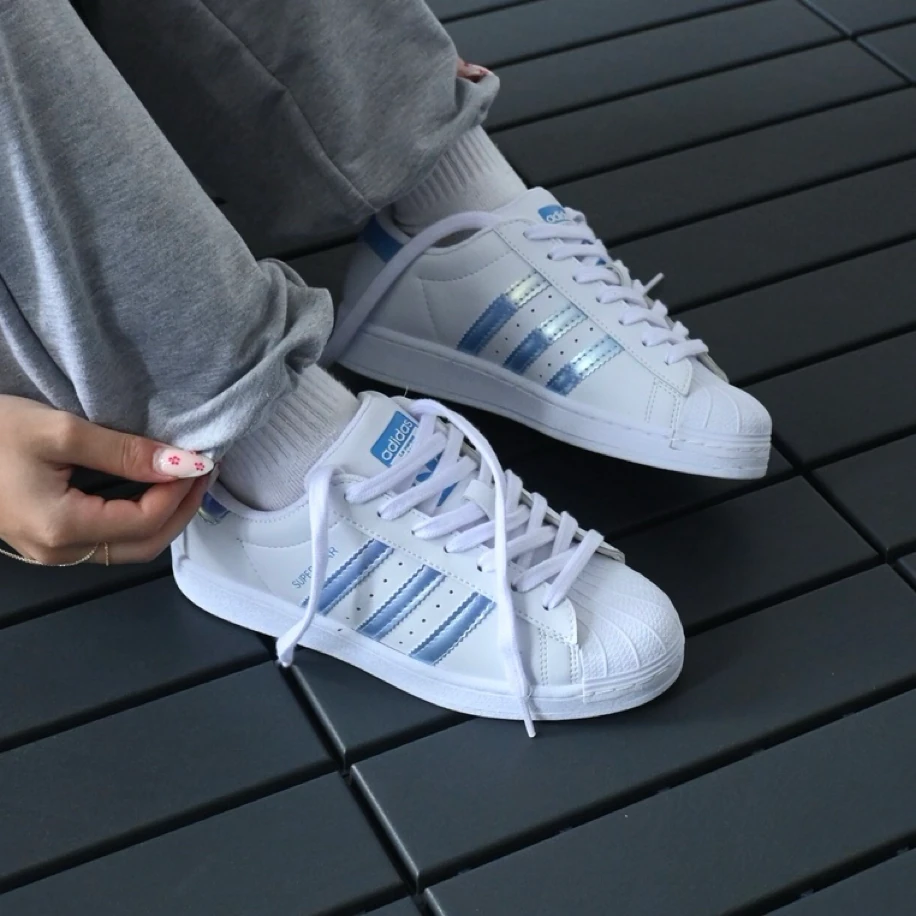 Adidas Süperstar - Reflektörlü Mavi Bebe Mavisi