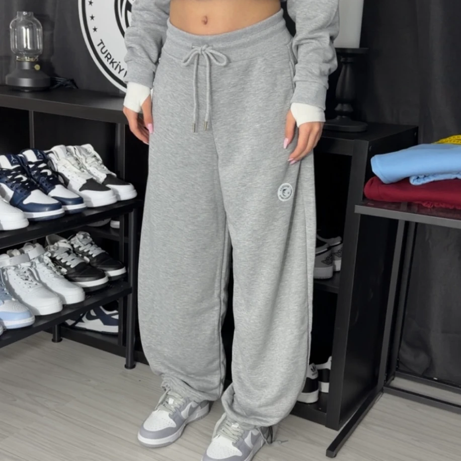 Premium Ayarlanabilir Paça Oversize Eşofman - Gri görsel 2