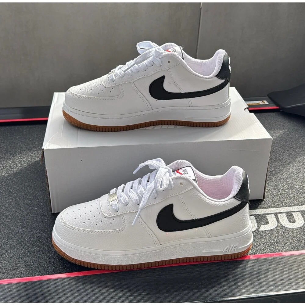 Nike Air Force 1 - Beyaz Siyah Krem