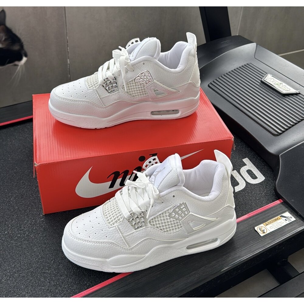 Nike Air Jordan 4 Retro - Beyaz Gümüş