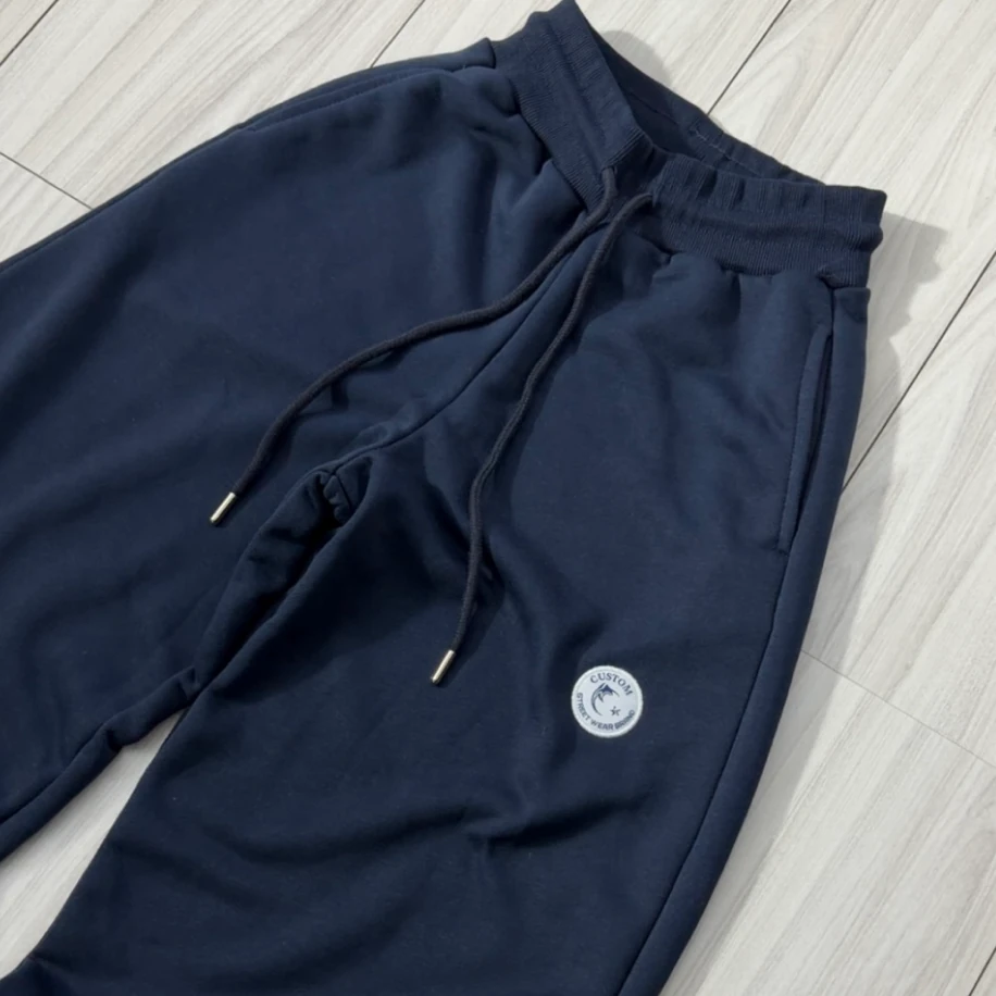 Premium Ayarlanabilir Paça Oversize Eşofman - Lacivert görsel 3