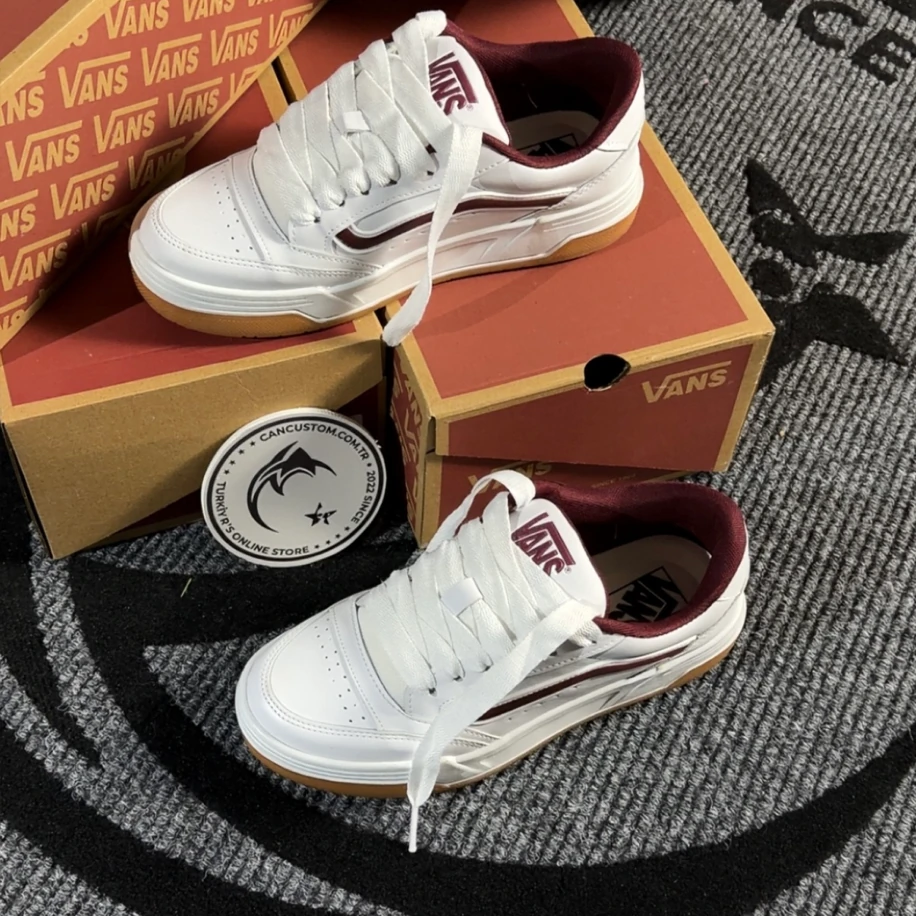 Vans Hylane - Beyaz Bordo görsel 2