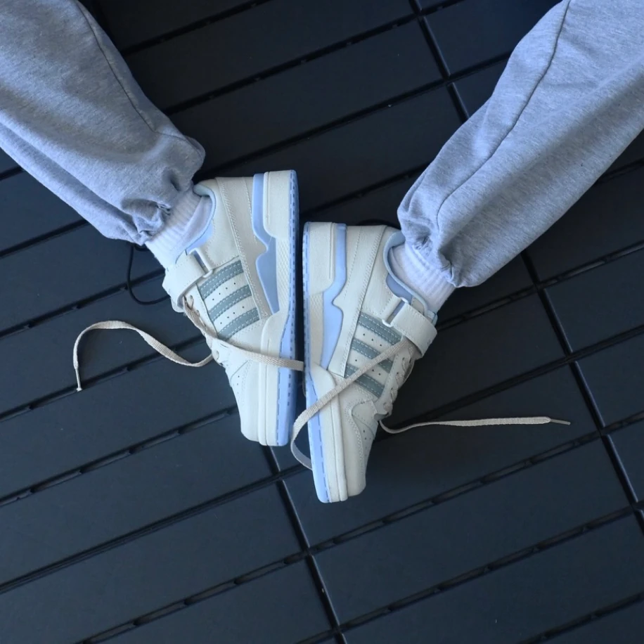 Adidas Forum Low - Bej Mavi görsel 5