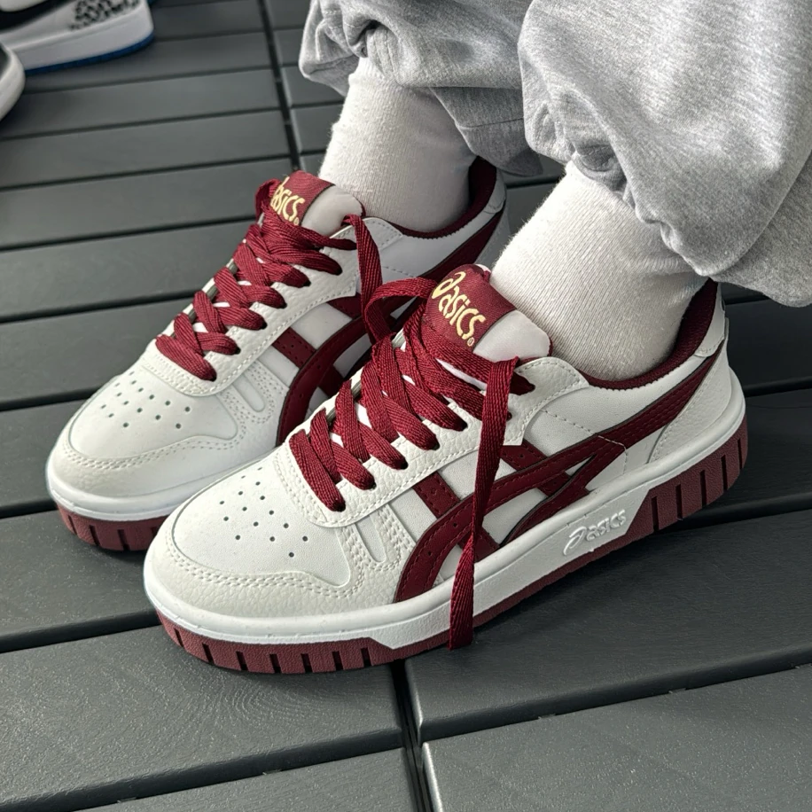 Asics Tiger S - Beyaz Bordo görsel 3