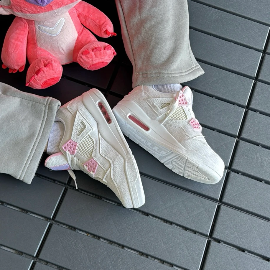Nike Air Jordan 4 Retro - Beyaz Pembe görsel 3
