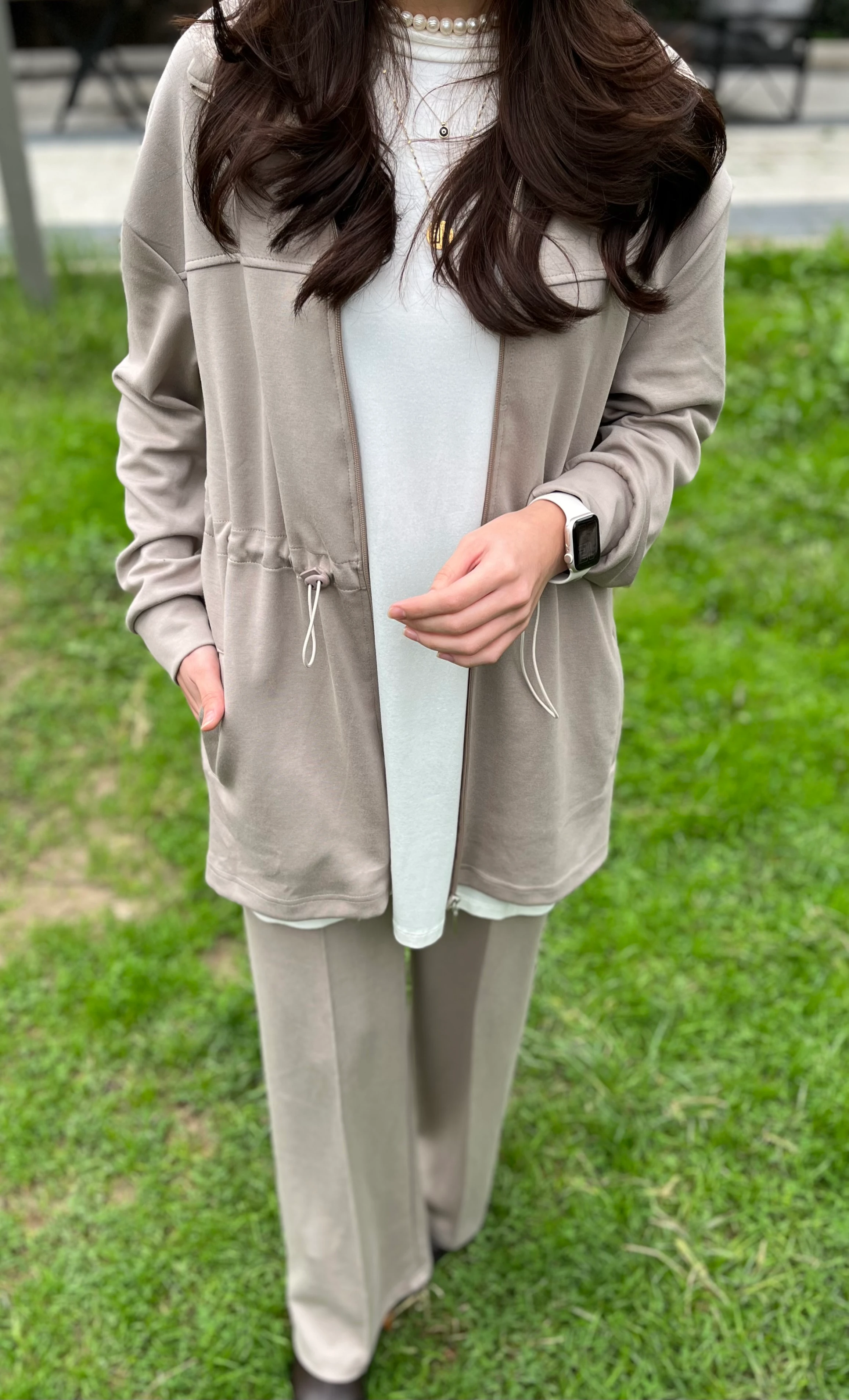 Fermuarlı Palazzo Eşofman Takımı IPKYL0001