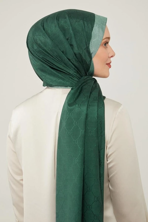 Levidor Monogram Şal - Yeşil