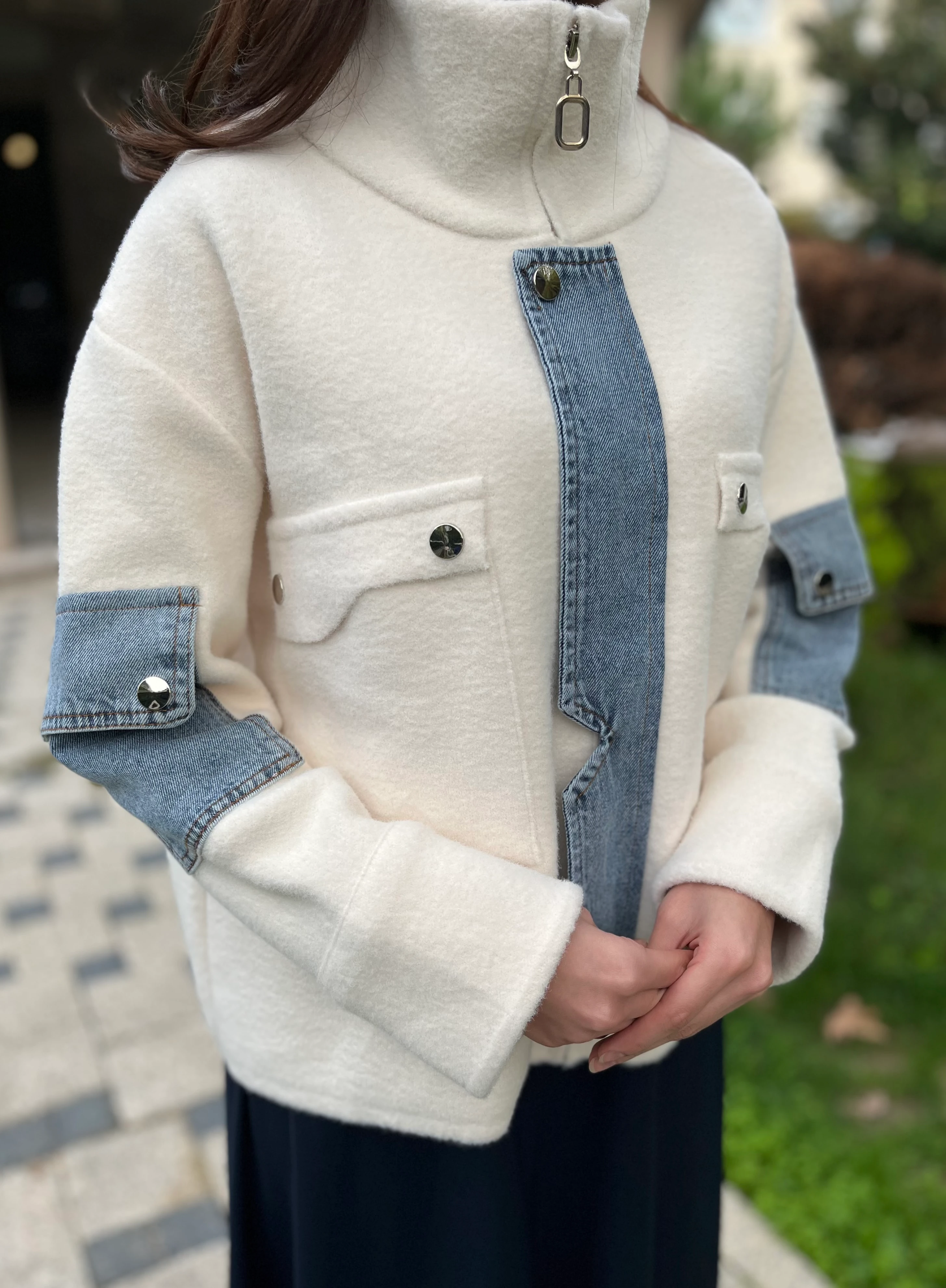 Kot Detaylı Angora Mont 10003 STANDART BEDEN